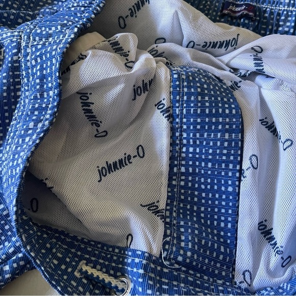 johnnie-O Men's Swim Trunks bremer color marlin size medium fully lined blue - Picture 9 of 13